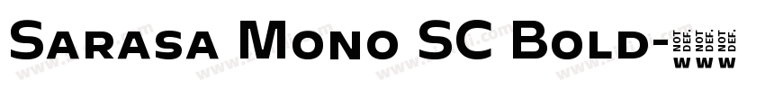 Sarasa Mono SC Bold字体转换